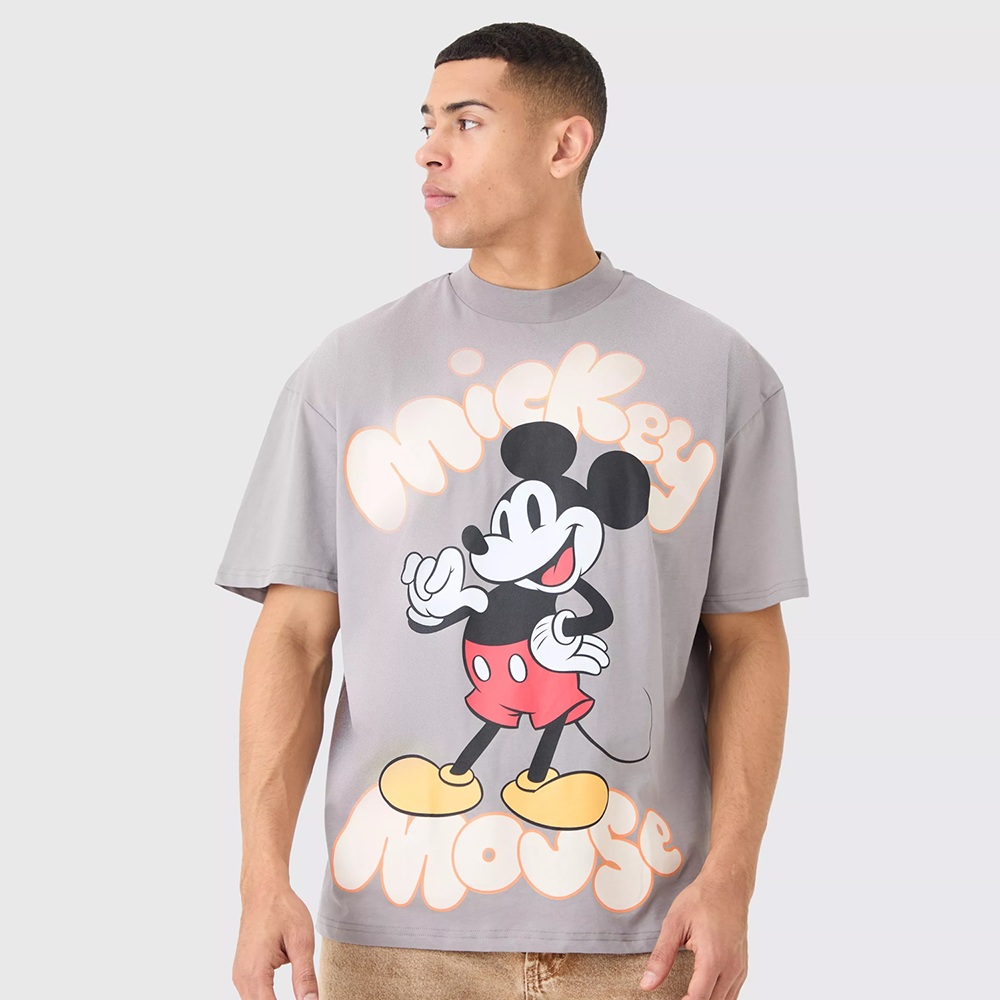 Oversized Mickey Mouse Large Scale License T-Shirt